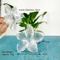 Clear acrylic flower Christmas light accessory with 8mm socket and 6cm diameter - Five-Petal Flower Accessory (8mm Socket)