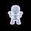 Stampo per candele a scheletro in silicone per Halloween, misura 10x8.7x2.4cm - Scheletro a Corpo Intero (LZ#78)