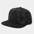 Detail of 3D embroidered K on black hip hop cap with street graffiti patterns - Adjustable / K Letter Black