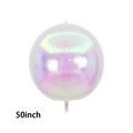 50 Inch Iridescent 4D Sphere Balloon