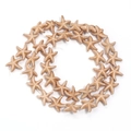 Starfish shaped loose beads in cream beige for DIY jewelry necklaces and bracelets - 13*13mm / Earthy Yellow