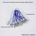 Cordino blu per cellulare con chiusura a moschettone argento 6,5 cm per accessori fai-da-te - Cinghie Per Cellulare Blu Scuro - 1 Dozzina (100 Cinghie)