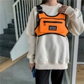 Taktische Brusttasche in leuchtendem Orange aus Nylon mit schwarzen Tragegurten - Orange