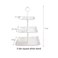3-Layer Square White White