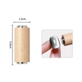 Cylindrical wood and metal cat eye nail magnet tool 3.4cm height magnetic wand - Wood Grain Anti-Fall Magnet