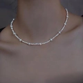 Short Choker Pearl Necklace