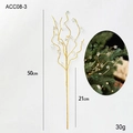 Golden Christmas tree star branch pick 50cm decorative topper for festive atmosphere - Five-pointed Star