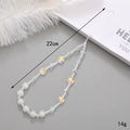 Clear aurora crystal heart beaded phone strap and camera charm with 22cm length - Cracked Crystal Heart Style (K3747)