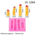 Realistic finger shape silicone mold for Halloween chocolate and fondant DIY crafts - Pink
