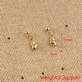 Vue détaillée de pendentifs coquillage dorés 12mm avec mesures de taille et poids sur tissu - Style Coquillage (Or 2#)