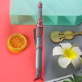 Creative fish-shaped ballpoint pen in dark grey and rose gold finish with scale textures - Carp Sword - Grey / 0.5mm