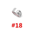 Silver stainless steel jump ring opener tool in size 18 with internal diameter measurement - No. 18 (Inner 18mm) / Silver