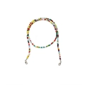 Cordón de cuentas coloridas hecho a mano con cierres de mosquetón para gafas y mascaras - Colorido