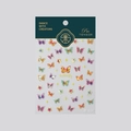 Self-adhesive 3D laser butterfly nail art stickers with rainbow holographic effect M114 - M-114 Transparent Glass Shards Style