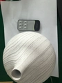 White wood grain ultrasonic humidifier with sphere design and remote control - White Wood Grain / US Plug
