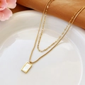 Double Chain White Square
