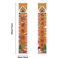 Lebkuchenhaus Frohe Weihnachten Türbanner 180x30cm für festliche Hausdekoration - Stil A