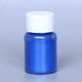 Bright blue pearlescent mica powder for DIY slime and resin in a bottled container - Pearl Powder #33 Navy Blue