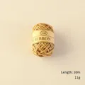Natural jute burlap twine ribbon for Christmas decor, 10 meters roll in beige color - Hemp Rope 10M