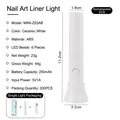 Mini portable white handheld UV LED nail lamp MINI-Z03AB with 6 LEDs and USB charging - Ceramic White Red Light Handheld Lamp