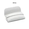 Estuche para gafas minimalista en cuero sintético blanco con cierre de solapa - Funda de inserción blanca