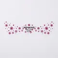 Freckle tattoo sticker with rose red star and snowflake pattern for party makeup - QBLT-003 Rose Pink