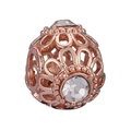 Roségoldene hohle Blumenperle mit großem Kristall für DIY Armbänder Zubehör - Normale Spezifikation / Hohler Blumenstil (13) / Roségold