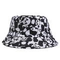 Chapeau bob réversible avec imprimé panda en toile pour la protection solaire - L(55-60cm Circonférence) / Panda Blanc