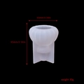 Pumpkin shaped silicone mold for resin wine bottle stoppers with dimensions 65mm by 55mm - Pumpkin Wine Stopper Mold