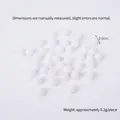 DIY white round simulation taro balls dessert prop 0.6cm diameter for dollhouse toys - 0.6cm / White