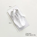 Pair of white artificial feather birds with silver bead chain for Christmas tree decor - White Bead Bird Pair