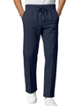 Pantalón casual azul marino para hombre con cintura elástica con cordón y corte ajustado - S / Azul marino