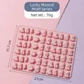 Stampo in silicone rosa per orsetti gommosi con forme di animali per dolci e cioccolato - Oggetti Carini Portafortuna