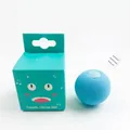 Sky blue interactive pet electronic sound ball with cute green packaging box - EVA Blue (Frog Sound)