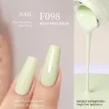 Vernis à ongles gel japonais F098 vert crème avec finitions mates et brillantes - F098 Vert Crémeux