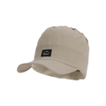 Khaki breathable sun hat with foldable brim, drawstring top and mesh lining for hiking - Khaki