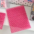 Pink heart-shaped bubble mailer, 15.5x20.5cm cushioned gift packaging for shipping - 15.5*20.5cm / Rose Red