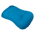 Bright blue inflatable U-shaped travel neck pillow with ergonomic support design - Milk Silk / Square Pillow / Teal