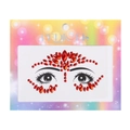 Sparkling red face jewels and body gems stickers for children's makeup and costume decoration - Style DE-9-4 / Red