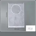 Sacco da bagno in rete bianca 73,5x48,5cm con 2 ganci adesivi per biancheria sporca - 73.5*48.5cm (Include 2 Ganci) / Bianco