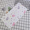 Soft six-layer cotton baby towel with cute pink squirrel pattern and wrinkled texture - 25*25cm / Pattern 13