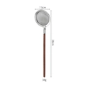 304 stainless steel fine mesh strainer with walnut handle, 7.5cm diameter for soup - Walnut Wood Handle Fine Mesh Strainer