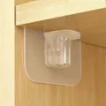 Transparent strong adhesive shelf support peg for cabinets without drilling - 7x7cm Transparent Interlocking Shelf Support