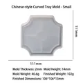 Small octagonal curved edge silicone mold for Chinese style DIY storage trays - Small Chinese Style Arc-Corner Tray Mold
