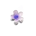 Purple gradient translucent flower hair claw clip with a 4cm resin finish for styling - Gradient 5-Petal Flower Clip / Purple