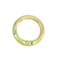 Pale gold metal spring O-ring connector for DIY keychains and handbag hardware - Light Yellow