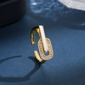 Luxury gold enamel ring with white inlay and pavé diamonds on a dark textured background - Button Ring [White]