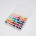 36-color pre-wound bobbins with polyester sewing thread in a clear storage box - 36 Colors Bobbins Thread (Opp Bagged)