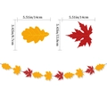 Ghirlanda di foglie di acero e quercia per decorazione del Ringraziamento con misure - Ghirlanda di foglie d'acero del Ringraziamento