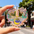 Aimant de réfrigérateur en métal Guangzhou Yongqing Fang au design floral coloré - Style Créatif Yongqing Fang